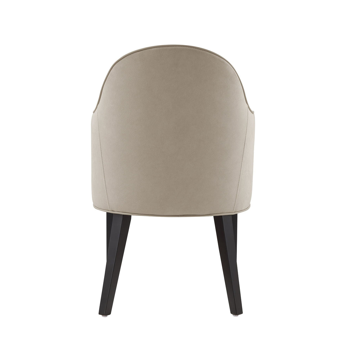 Modern Solid Beech Wood and Vegan Armchair