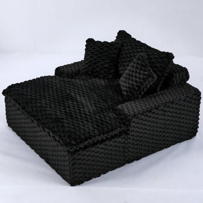 Harbor Luxury Sofa in Turtle Fleece Fabric