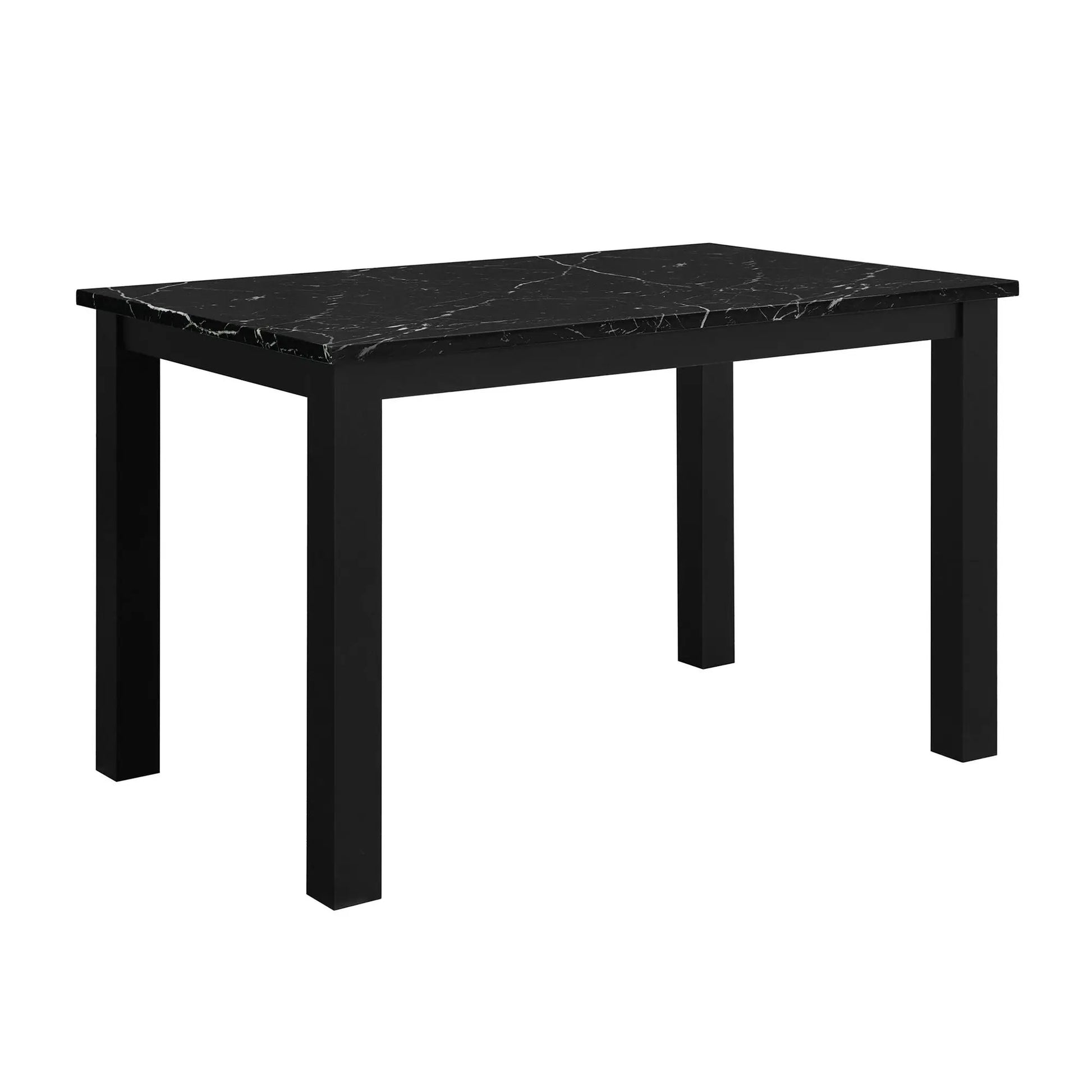 Sarang dining table with black marble top and solid black legs Unique Piece Furniture on Tampa Home & Garden Store