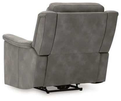 Next-Gen Durapella Power Recliner gray recliner with padded arms by Unique Piece Furniture on Tampa Home & Garden Store
