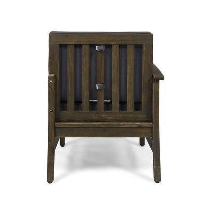 the Perla Acacia Wood Patio Armchair for Outdoors
