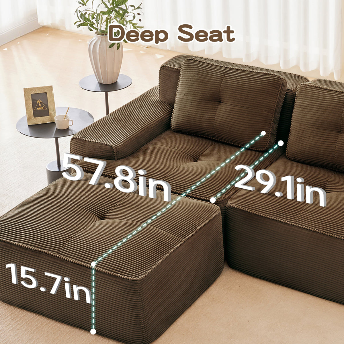 Modern Modular Sofa and Deep Seat Sectional
