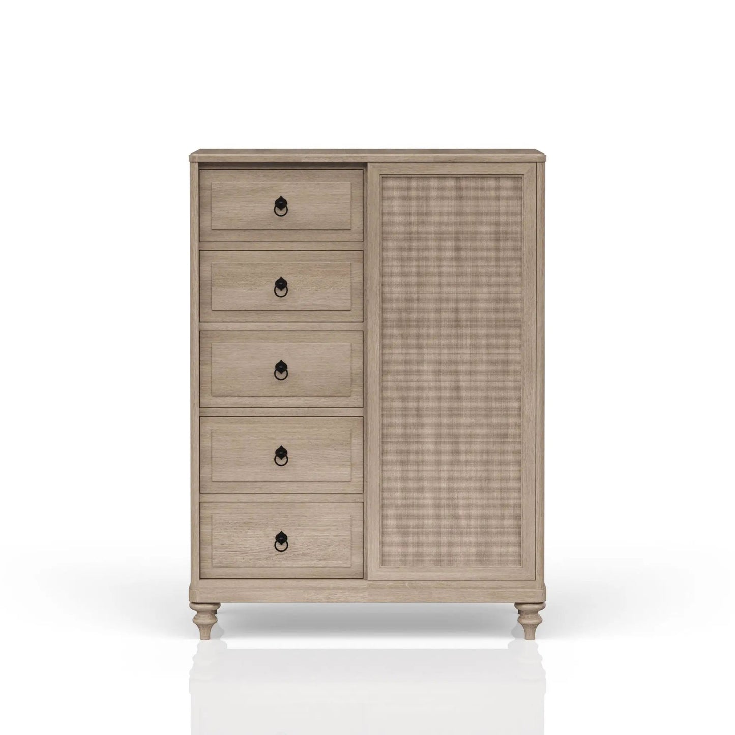 Five Drawer Door Chest with Cedar Lining