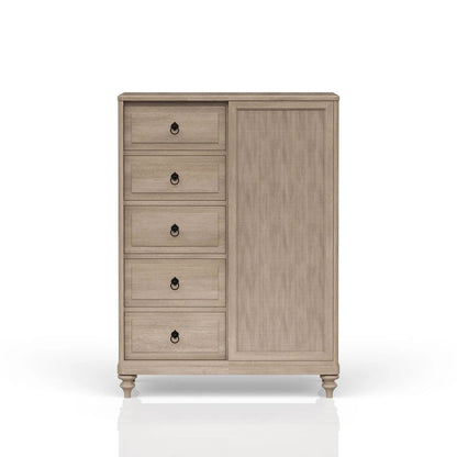 Five Drawer Door Chest with Cedar Lining