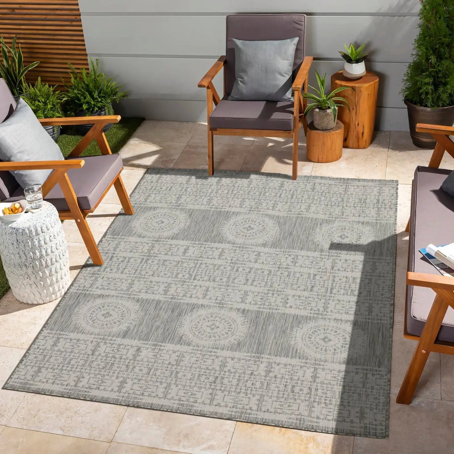 Sunshine Indoor Outdoor Area Rug and Patio