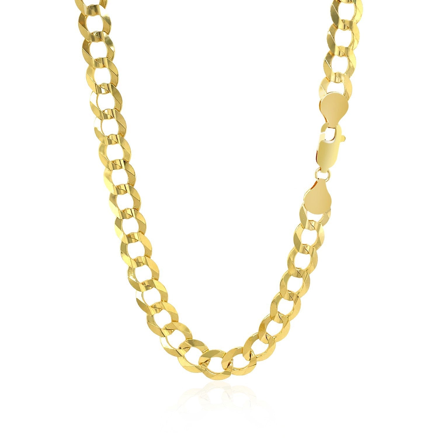 7.0mm 10k Yellow Gold Curb Chain Necklace by Bids.com on Tampa Home & Garden Store