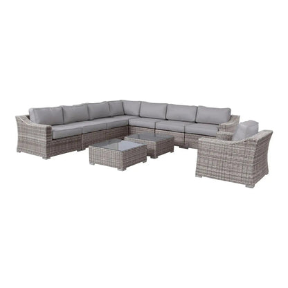 Outdoor Wicker Conversation Set With Cushions