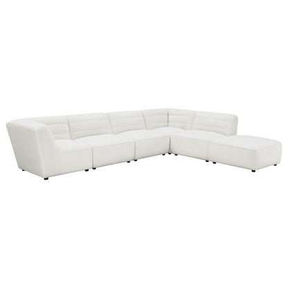 Nevve 6 Piece Upholstered Tufted Sectional Ivory, 2-Piece Living Room Set by HouseOfZazla on Tampa Home & Garden Store
