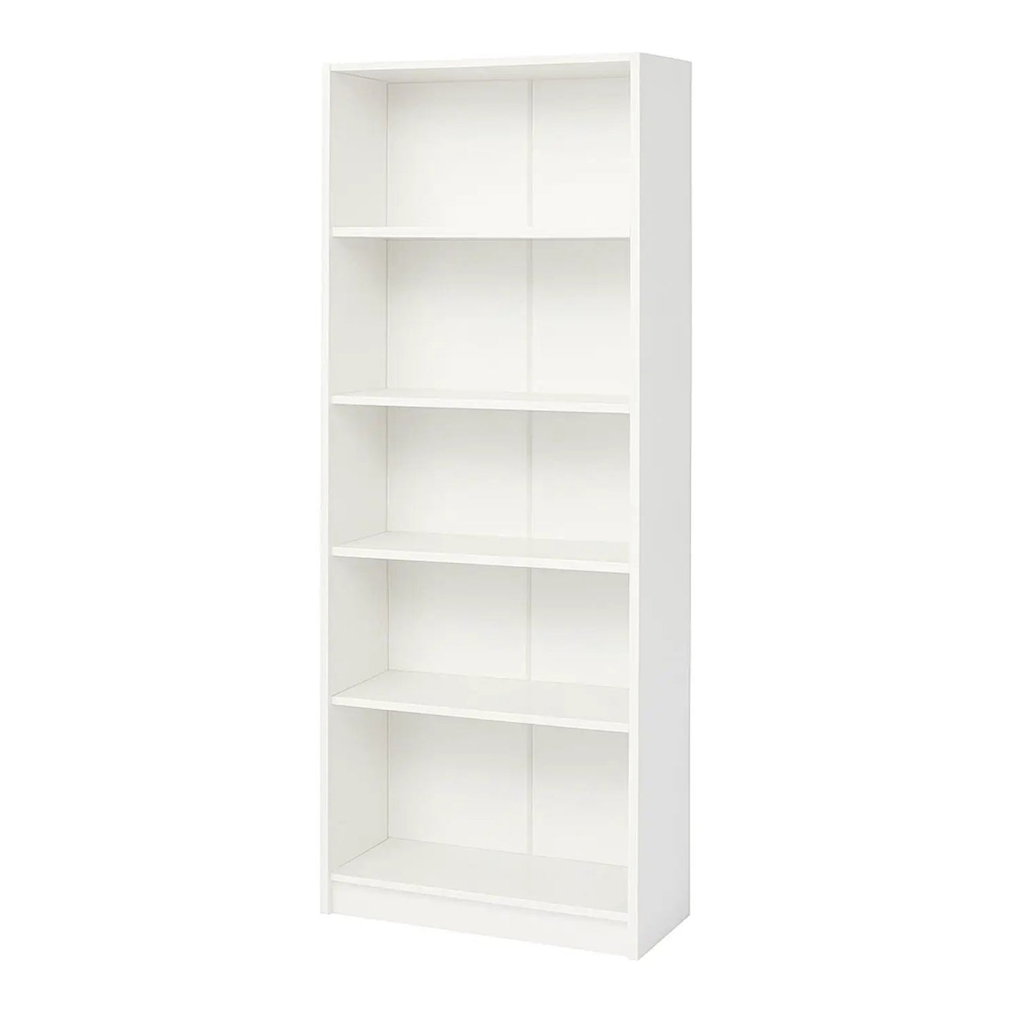 5 Tier Bookshelf Storage Cabinet white finish with clean lines Unique Piece Furniture on Tampa Home & Garden Store