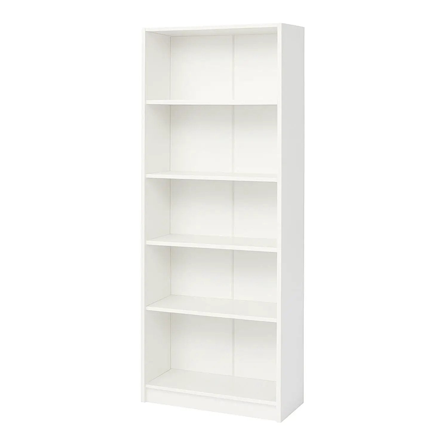 5 Tier Bookshelf Storage Cabinet white finish with clean lines Unique Piece Furniture on Tampa Home & Garden Store
