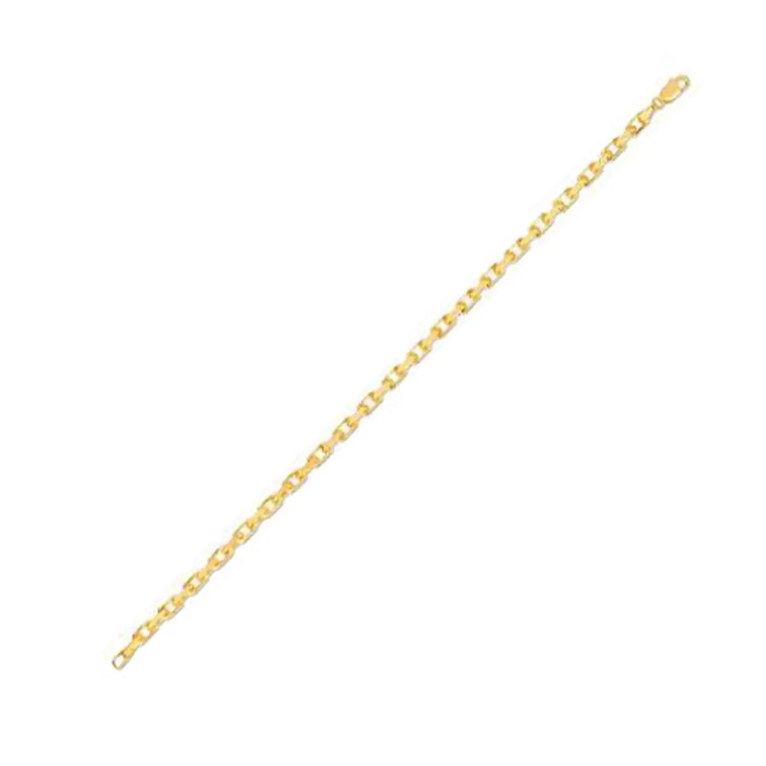 14k yellow gold French cable link chain necklace, 3.60 mm, by Bids.com on Tampa Home & Garden Store