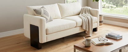 Modern 3 Seater Sofa and Chenille Upholstery