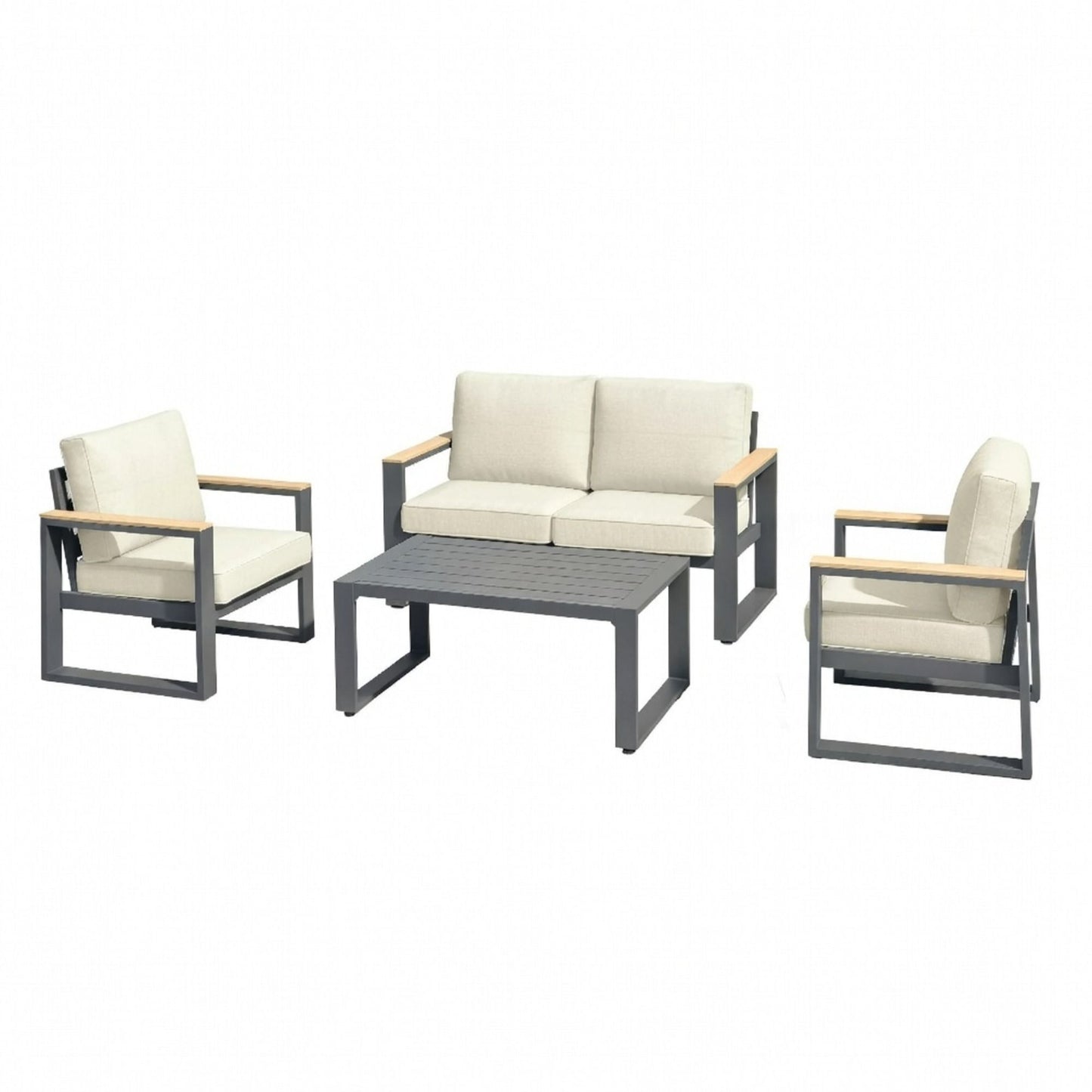 Modern Outdoor Sofa Set with the Coffee Table