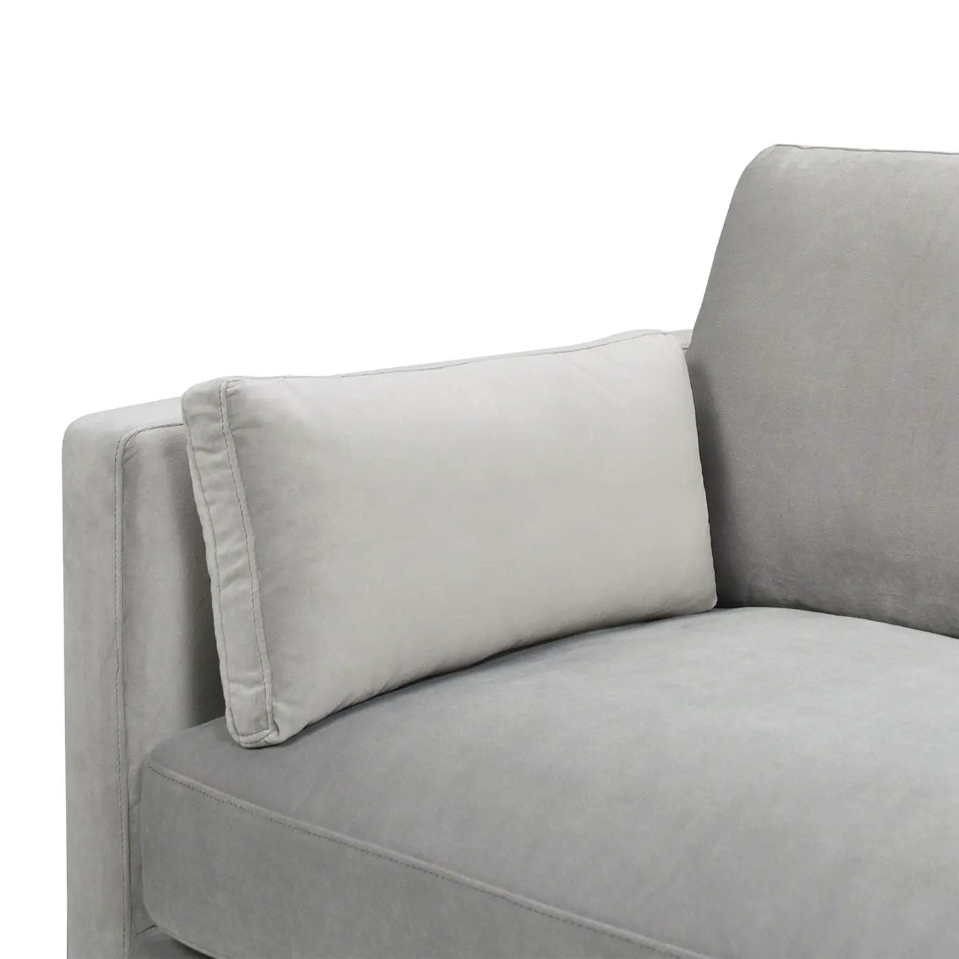 Knox Modern Farmhouse Sofa, light gray stationary sofa in soft fabric by Unique Piece Furniture on Tampa Home & Garden Store