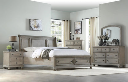Mirror - Antique Gray, arched wood frame with distressed gray finish by Unique Piece Furniture on Tampa Home & Garden Store