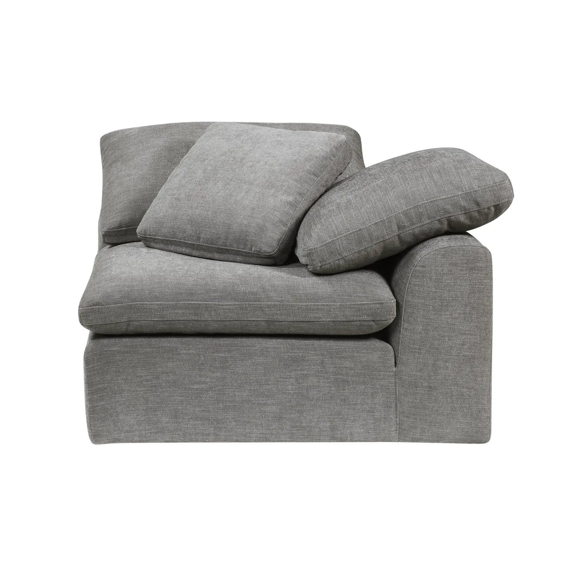 Naveen modular sectional with ottoman gray fabric 2-piece living room set Unique Piece Furniture on Tampa Home & Garden Store
