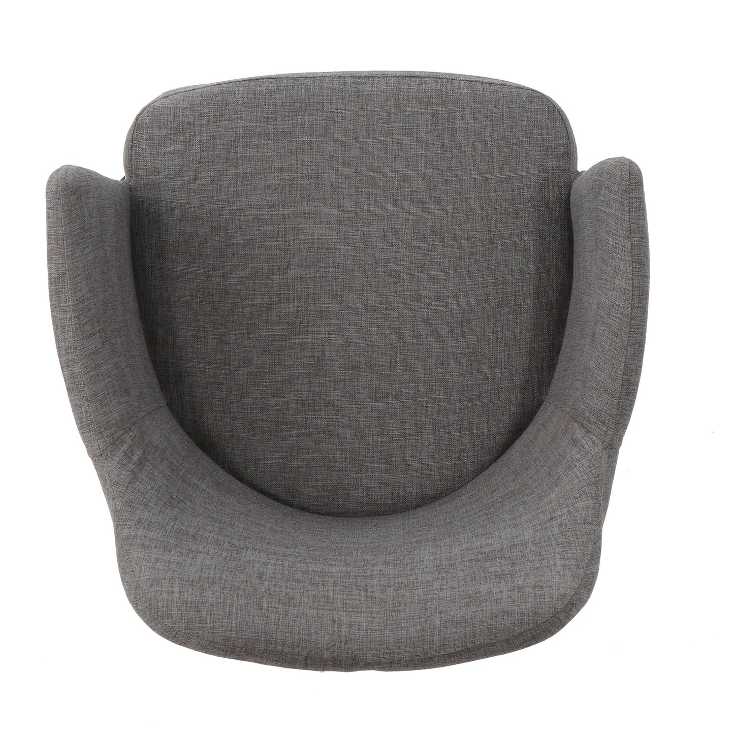Elegant Dining Chair With Contoured Support gray textured fabric armchair on Tampa Home & Garden Store