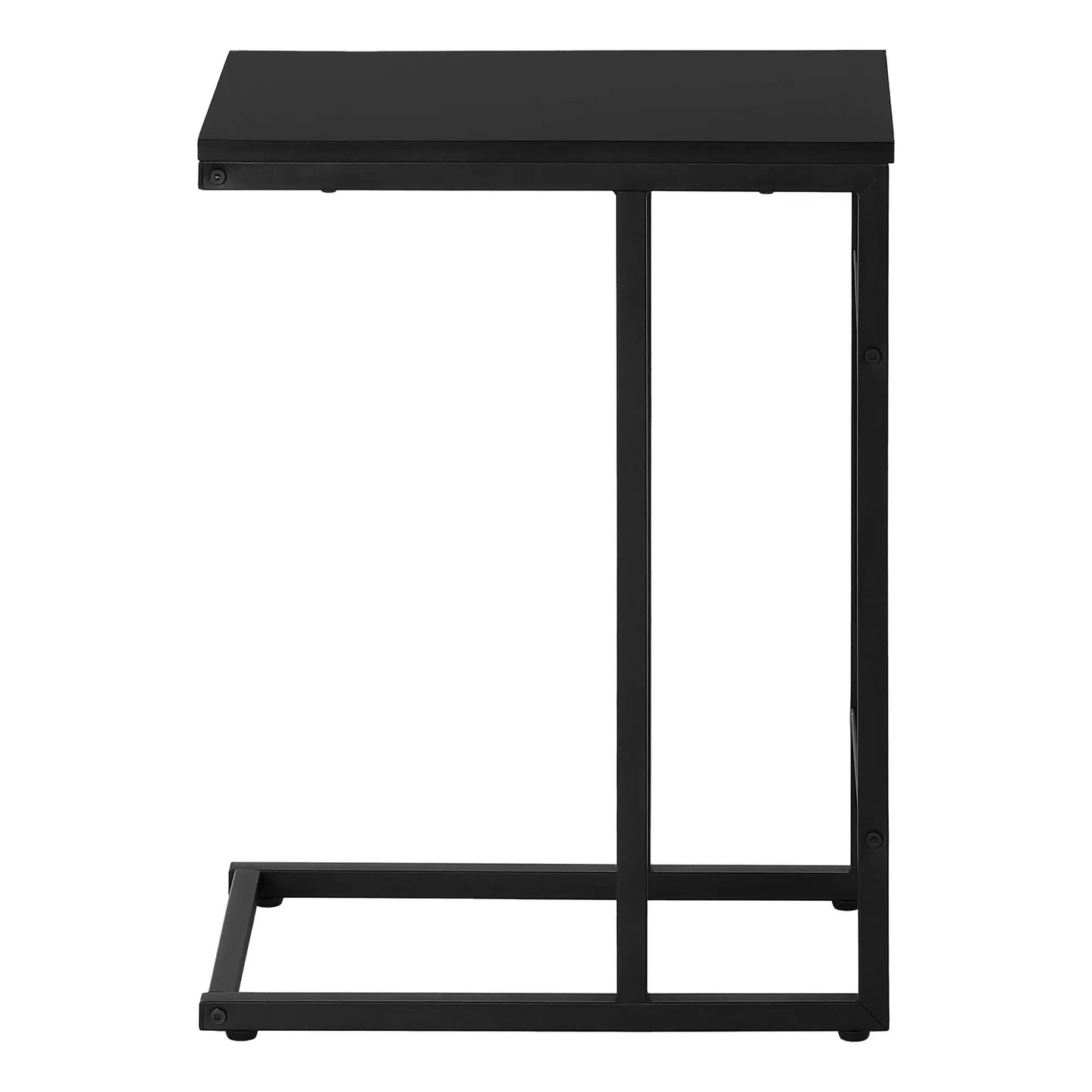 C Shaped Accent Table for Sofa and Bedside Use