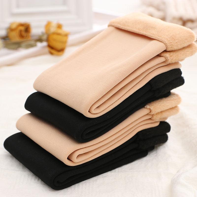 Stevvex 3-pair women's winter thermal crew socks beige and black, wool-cashmere on Tampa Home & Garden Store