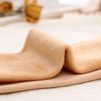 Womens warm thermal crew socks beige plush wool cashmere Stevvex on Tampa Home & Garden Store