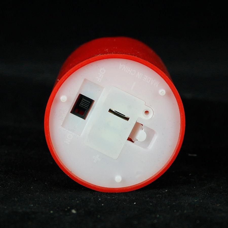 3pc LED flameless candle set, red plastic bases with on/off switch by Stevvex on Tampa Home & Garden Store