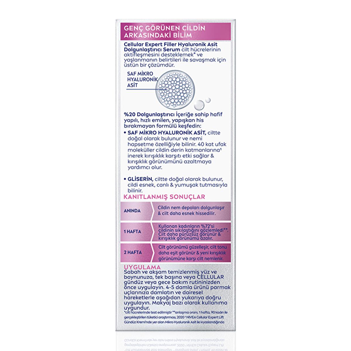 Face Serum Cellular Expert Filler Hyaluronic Acid box with pink header and micro HA illustration on Tampa Home & Garden Store