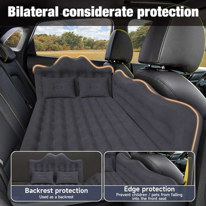 Backseat air mattress by Dikasun Outdoor, black 24'' width for SUV/car/truck, with pillows on Tampa Home & Garden Store
