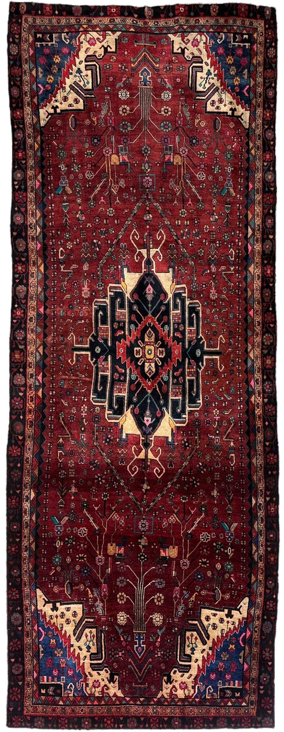 4'2” x 11’4” Hand Knotted Farahan Persian Wool Runner Rug - Tampa Home & Garden Store