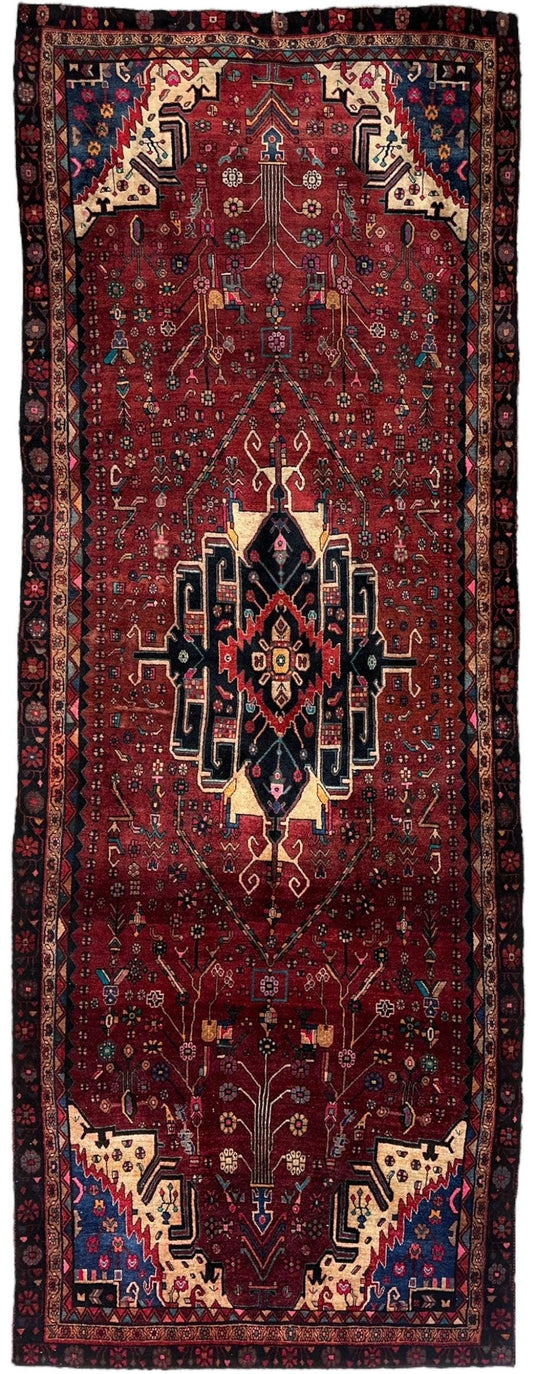 4'2” x 11’4” Hand Knotted Farahan Persian Wool Runner Rug - Tampa Home & Garden Store