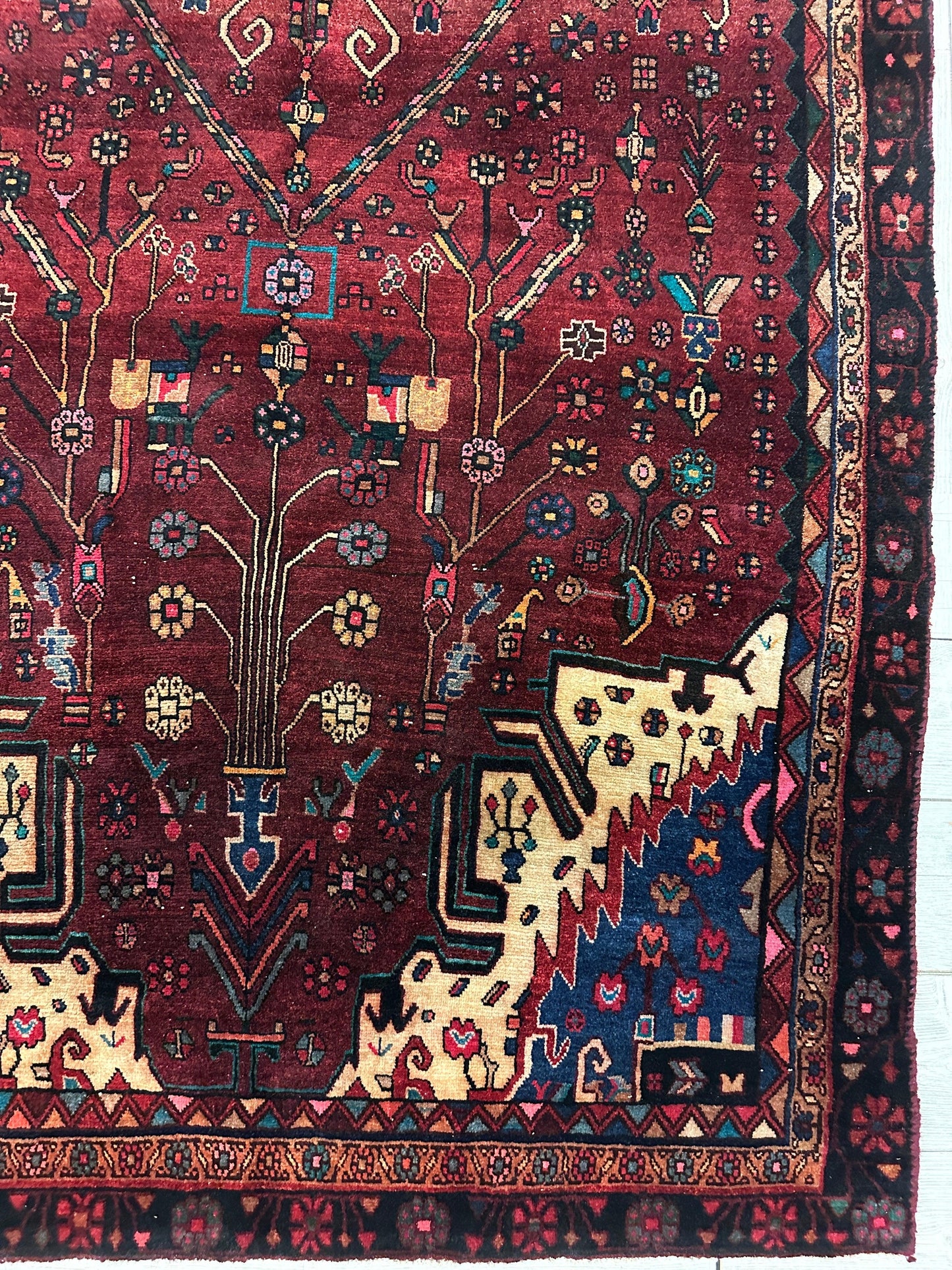 4'2” x 11’4” Hand Knotted Farahan Persian Wool Runner Rug - Tampa Home & Garden Store