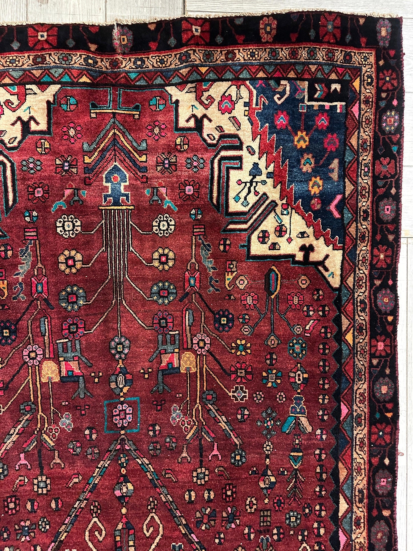 4'2” x 11’4” Hand Knotted Farahan Persian Wool Runner Rug - Tampa Home & Garden Store