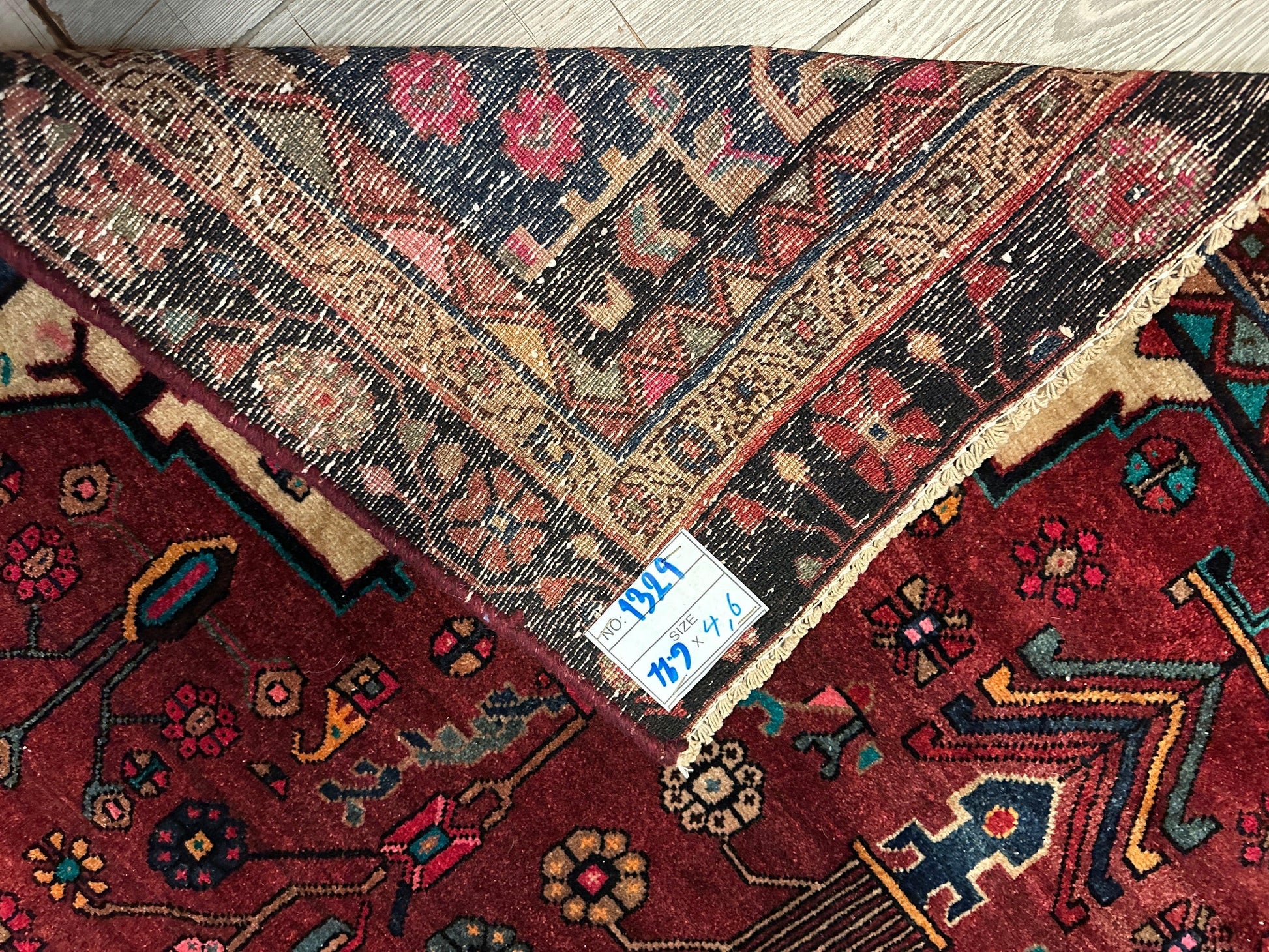 4'2” x 11’4” Hand Knotted Farahan Persian Wool Runner Rug - Tampa Home & Garden Store