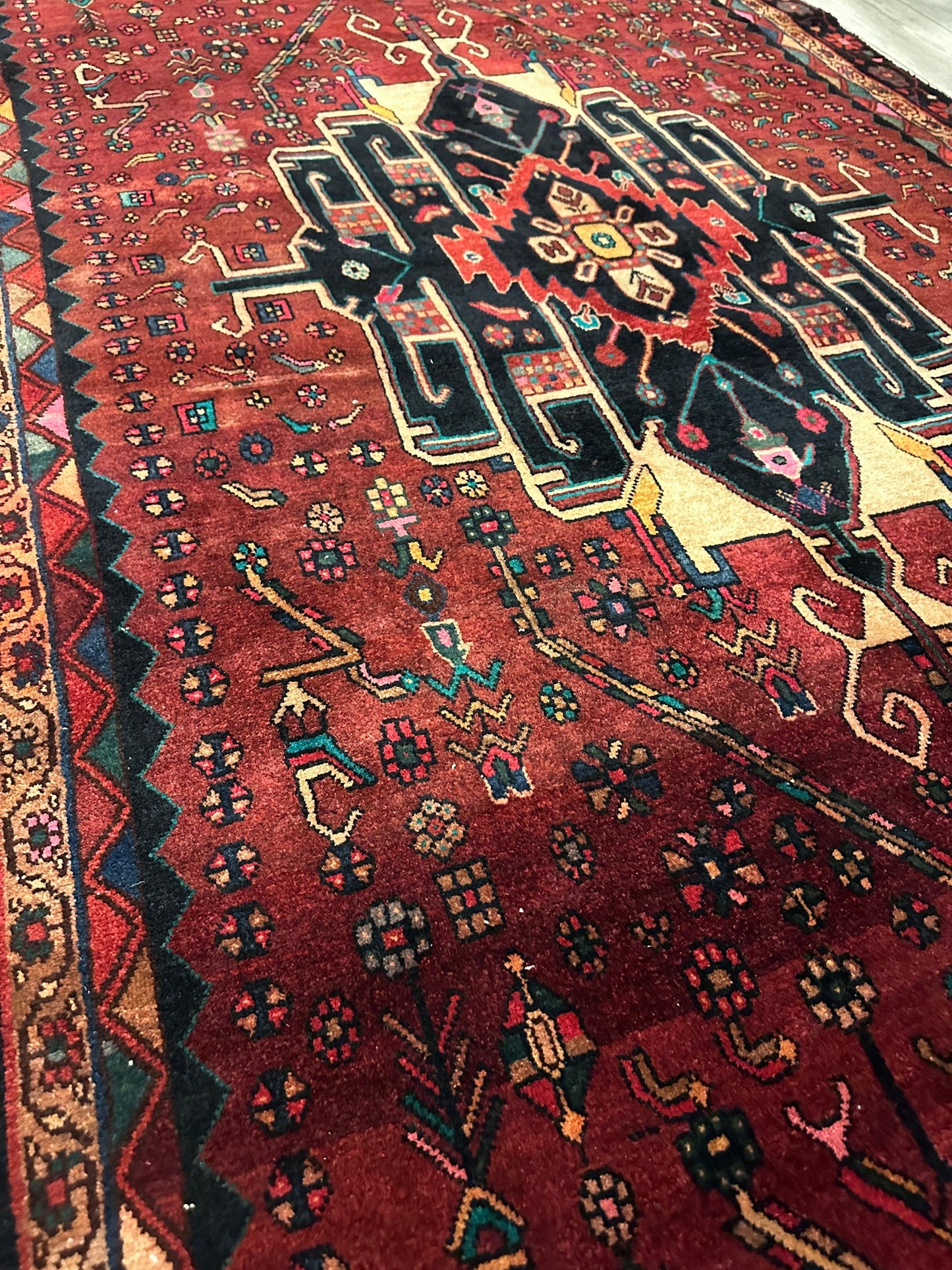 4'2” x 11’4” Hand Knotted Farahan Persian Wool Runner Rug - Tampa Home & Garden Store
