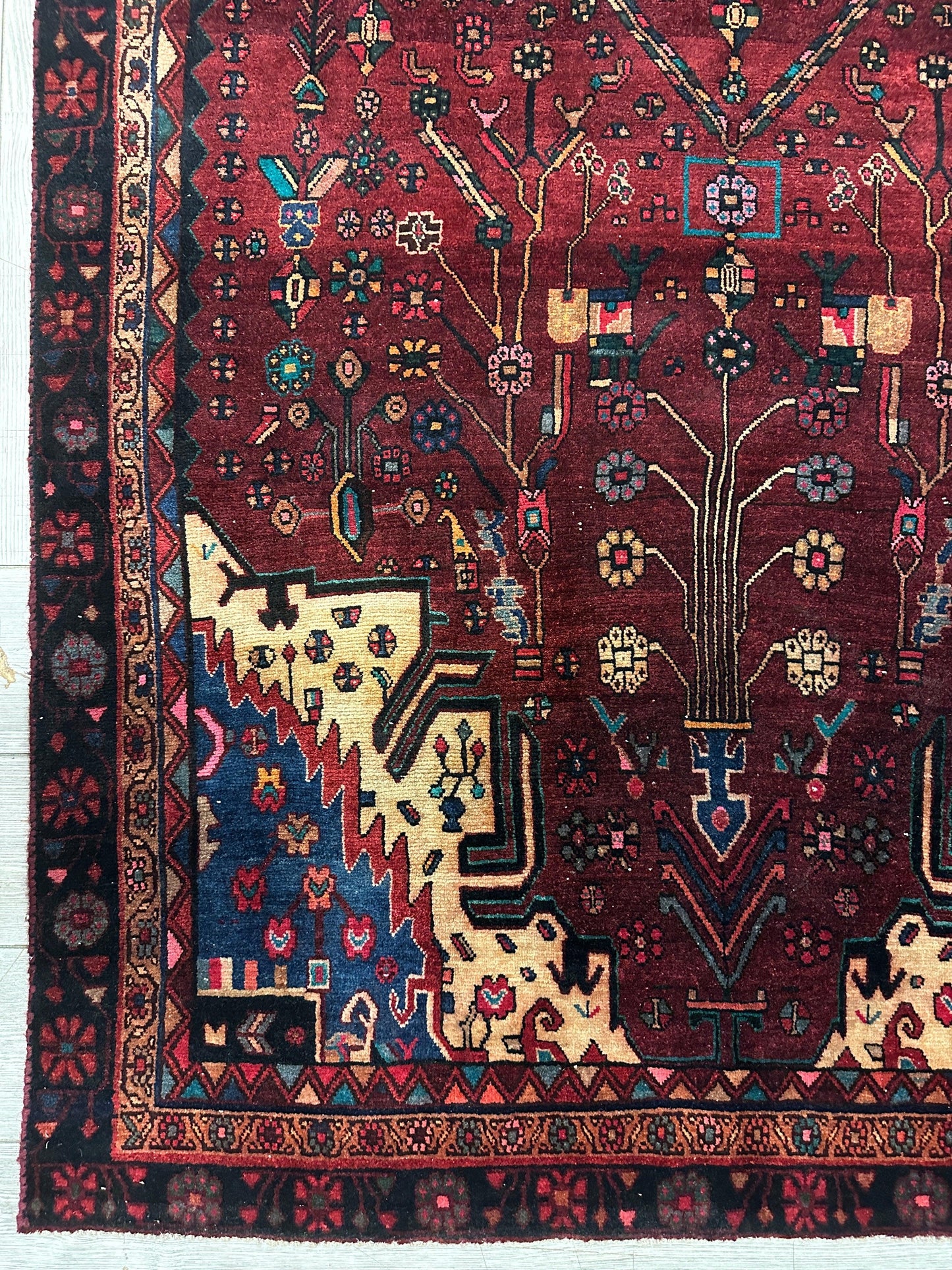 4'2” x 11’4” Hand Knotted Farahan Persian Wool Runner Rug - Tampa Home & Garden Store