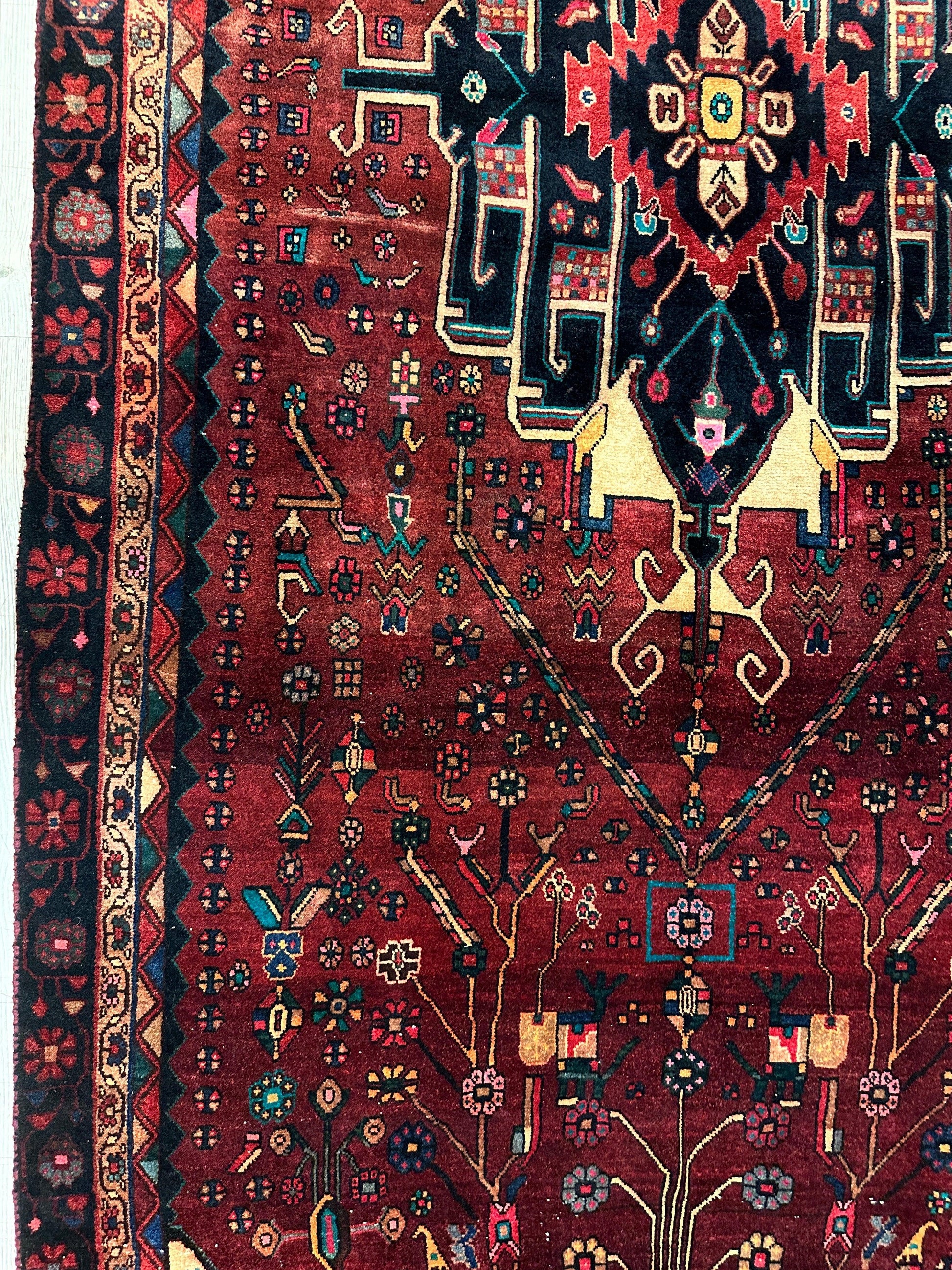 4'2” x 11’4” Hand Knotted Farahan Persian Wool Runner Rug - Tampa Home & Garden Store