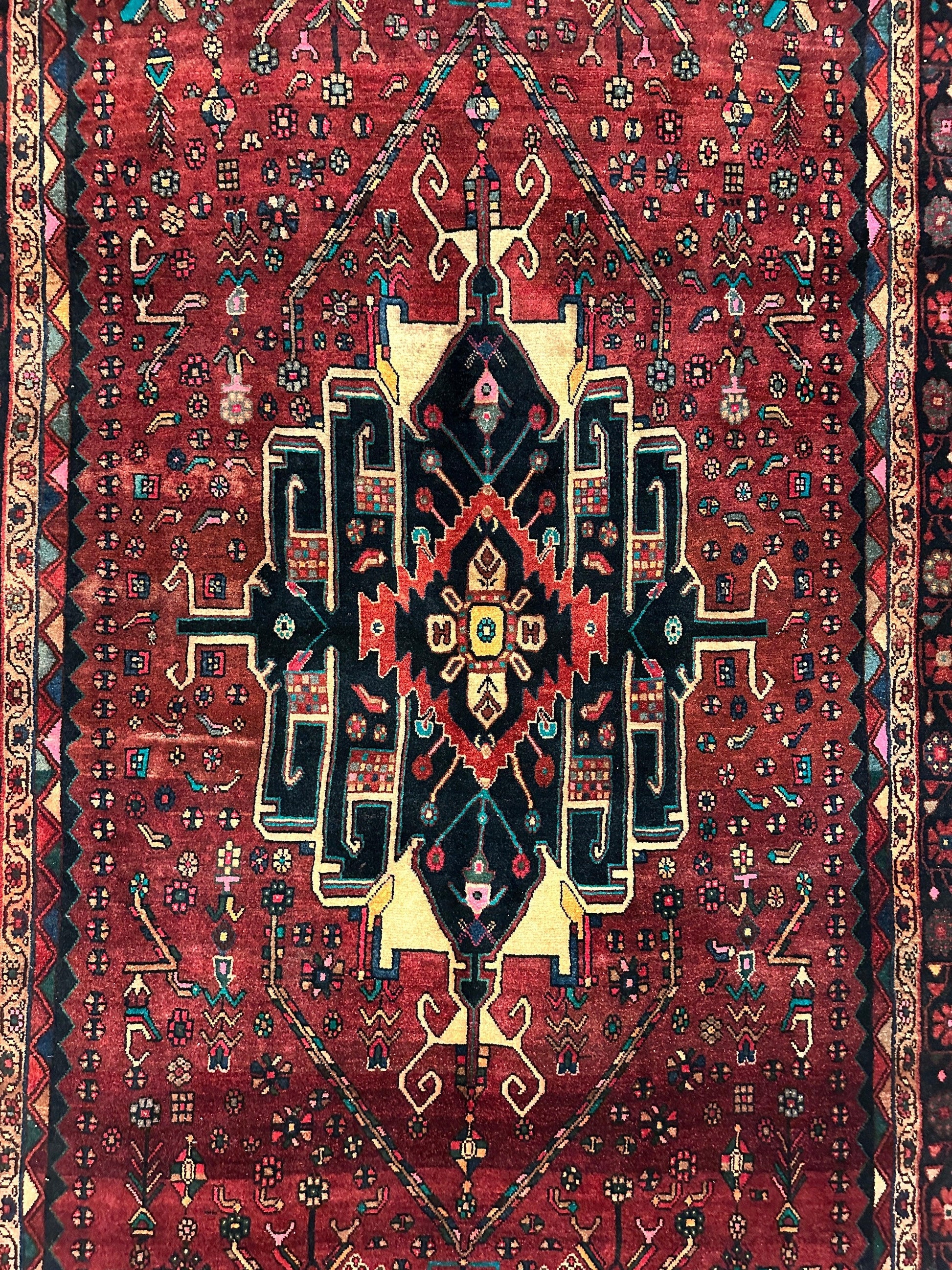 4'2” x 11’4” Hand Knotted Farahan Persian Wool Runner Rug - Tampa Home & Garden Store