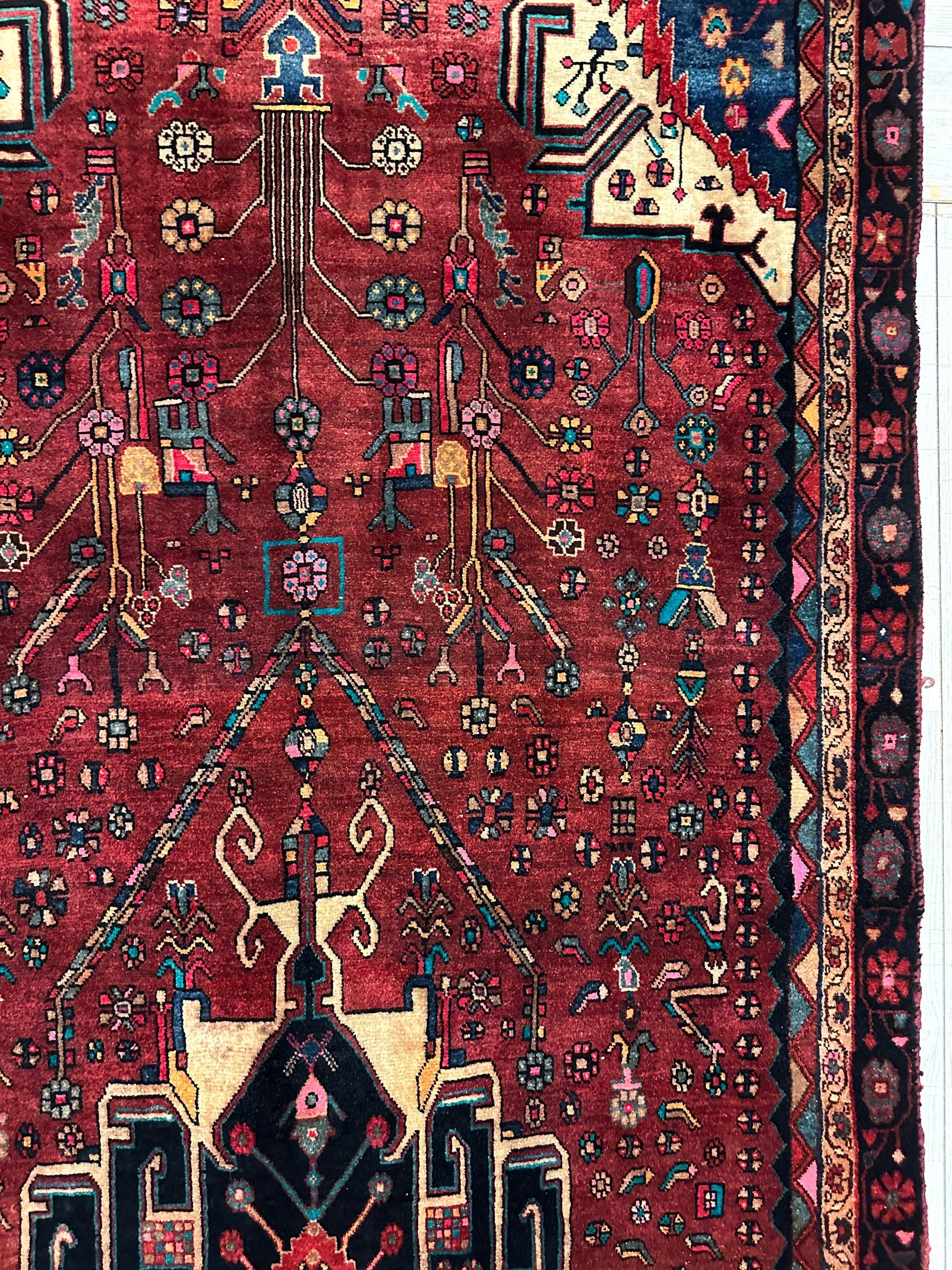 4'2” x 11’4” Hand Knotted Farahan Persian Wool Runner Rug - Tampa Home & Garden Store