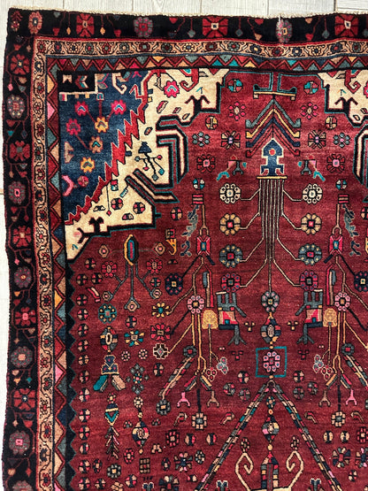 4'2” x 11’4” Hand Knotted Farahan Persian Wool Runner Rug - Tampa Home & Garden Store