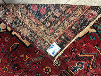 Tapis de couloir Farahan en laine persane, noué à la main, 127 cm x 345 cm
