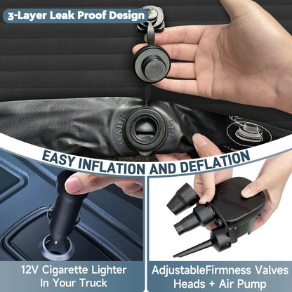 Tesla Model Y backseat air mattress by Dikasun Outdoor with car air pump and 2 pillows on Tampa Home & Garden Store