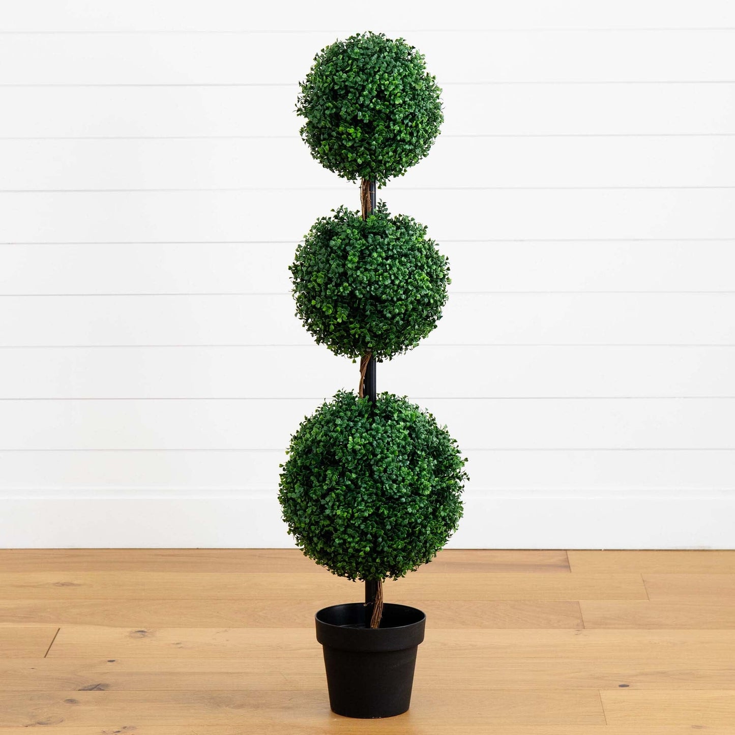 4’ Artificial Triple Ball Boxwood Topiary Tree (Indoor/Outdoor) - Tampa Home & Garden Store