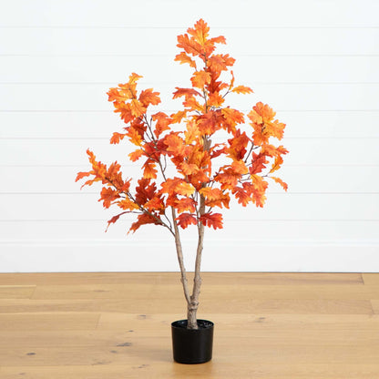 4’ Autumn Oak Artificial Fall Tree - Tampa Home & Garden Store