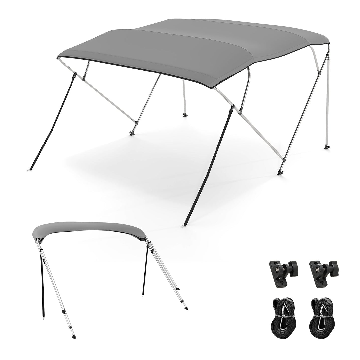 3-Bow/4-Bow Boat Bimini Top Sun Shade Boat Canopy with Storage Boot