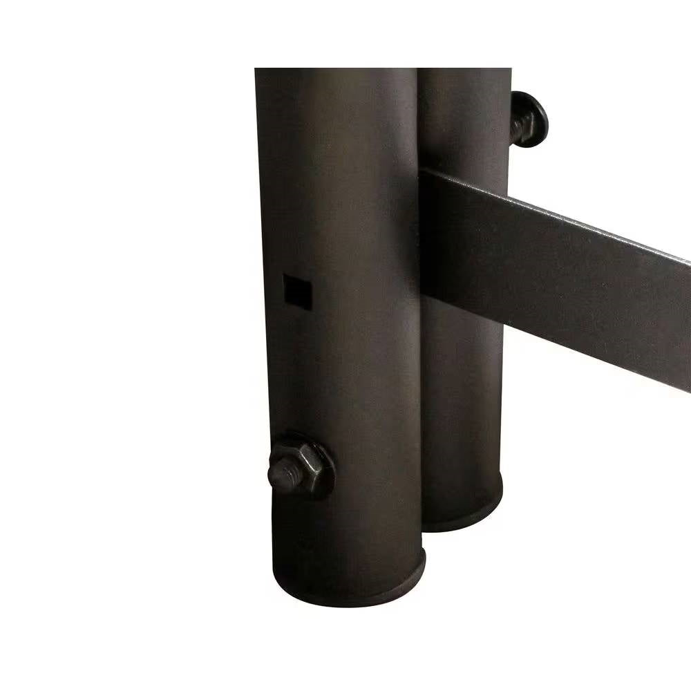 4-Ft Heavy Duty Steel Black Metal Firewood Rack - Easy to Assemble - Tampa Home & Garden Store