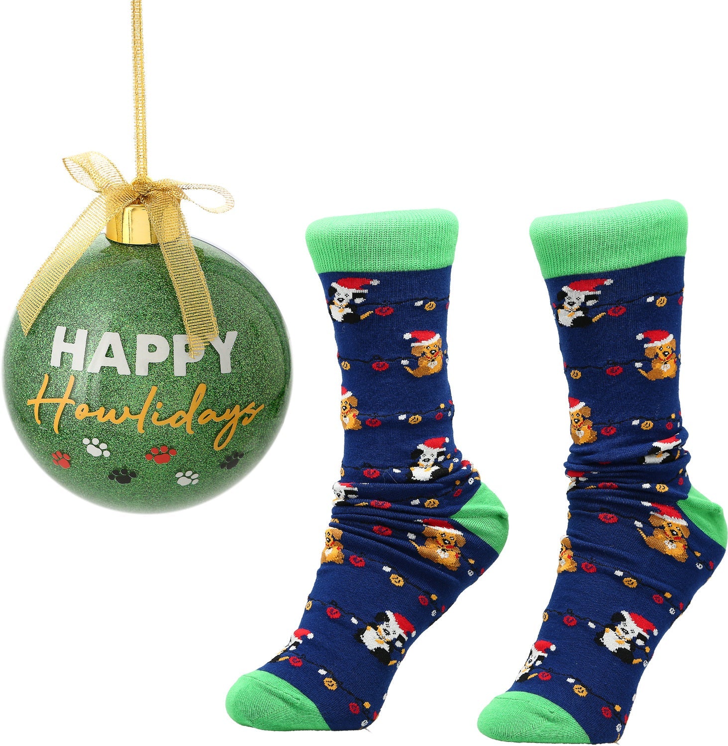 4" Ornament with Holiday Socks - Happy Howlidays - Tampa Home & Garden Store