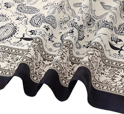 4-Pack 35” Satin Square Head Scarves – Silk-Feel Neck & Hair Wraps for Women – Lightweight, Versatile & Stylish for Day and Night Use - Tampa Home & Garden Store