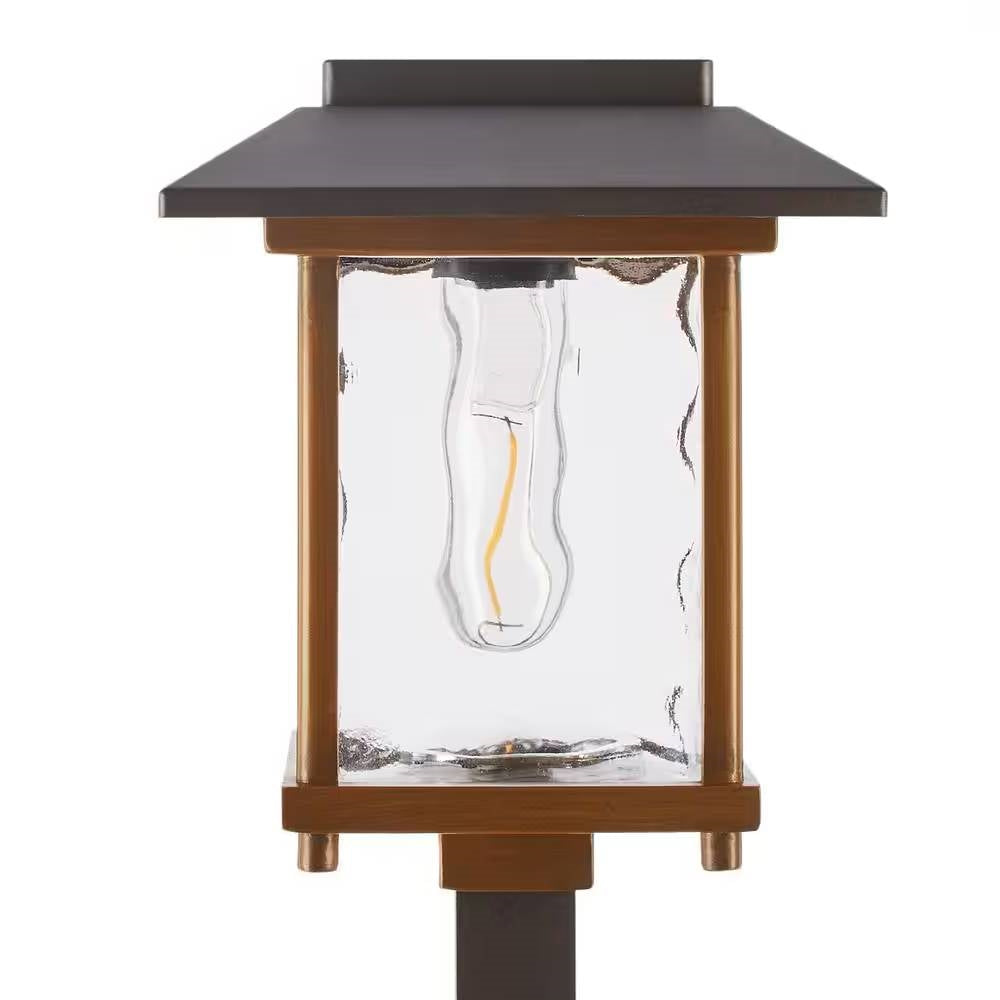 4 Pack - Bronze Gold Solar LED Light Set - Outdoor Path Yard Lighting - Tampa Home & Garden Store