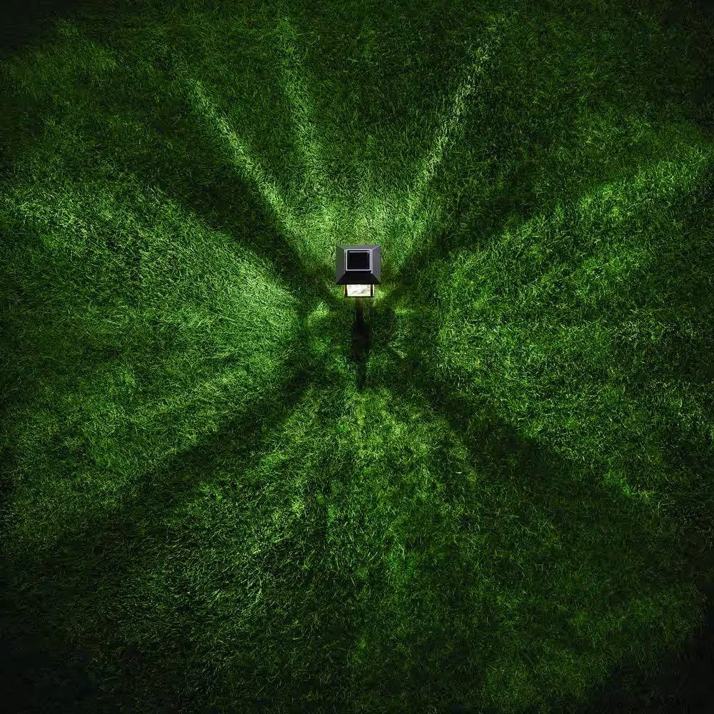 4 Pack - Bronze Gold Solar LED Light Set - Outdoor Path Yard Lighting - Tampa Home & Garden Store