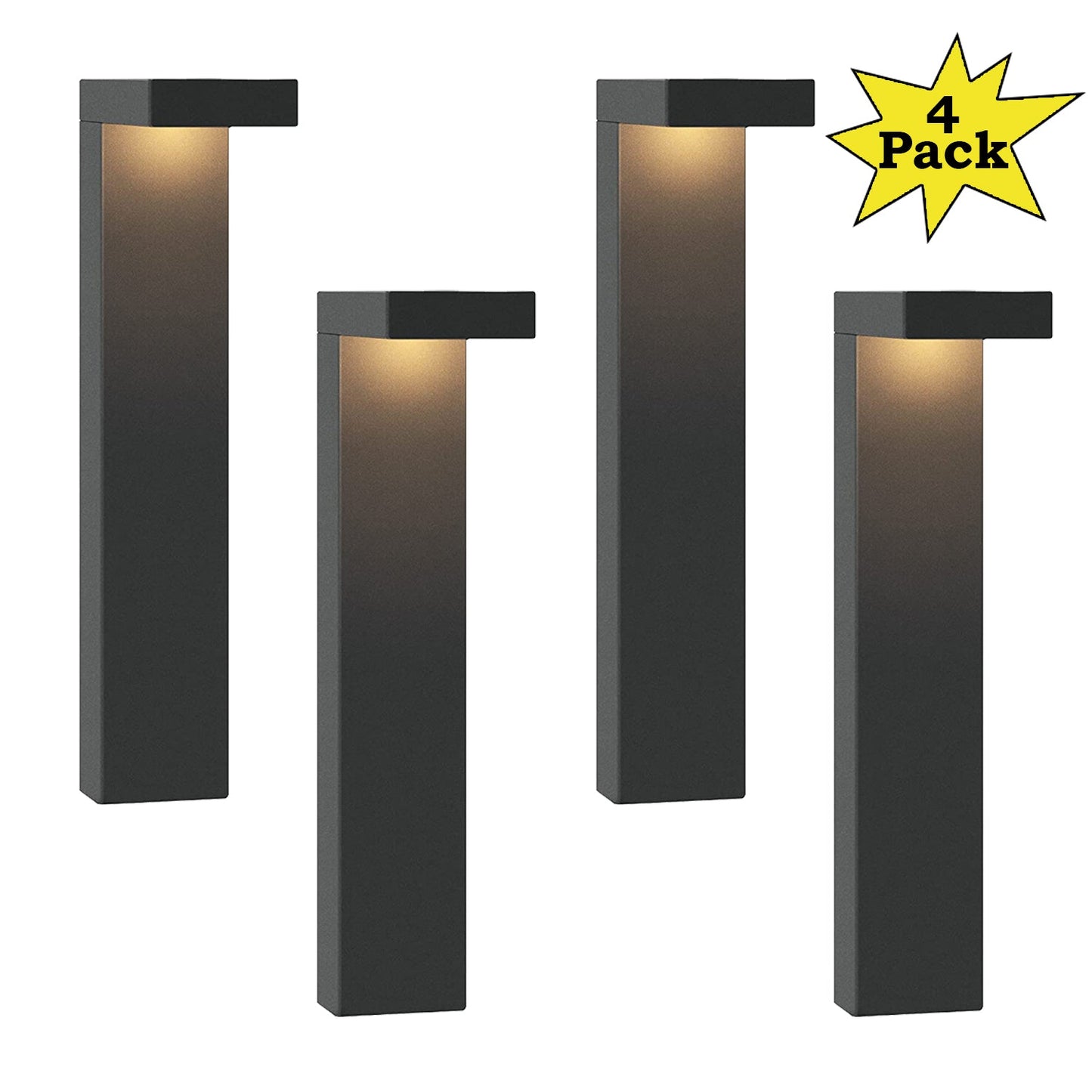 4-Pack LED Landscape Pathway Light 3W, 12V Low Voltage Modern Path Lights ALP19 - Tampa soil911.com