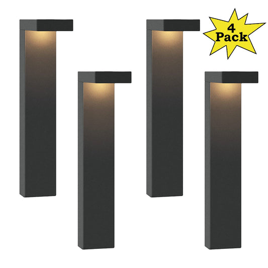 4-Pack LED Landscape Pathway Light 3W, 12V Low Voltage Modern Path Lights ALP19 - Tampa soil911.com